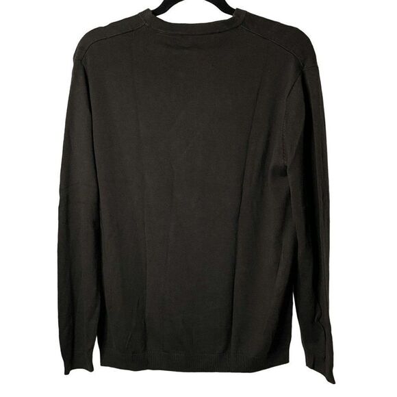 Perry Ellis Mens Tonal Stripe Pullover Tee Top Sz L Crew Neck Long Sleeves - Picture 3 of 4